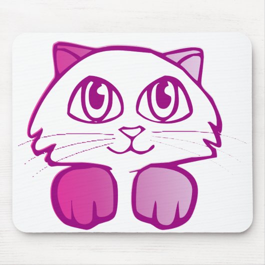Lila Kitty Mousepad (Vorne)