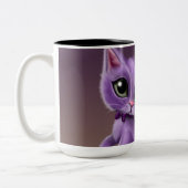 Lila Kitty Zwei-Ton Tasse (Links)