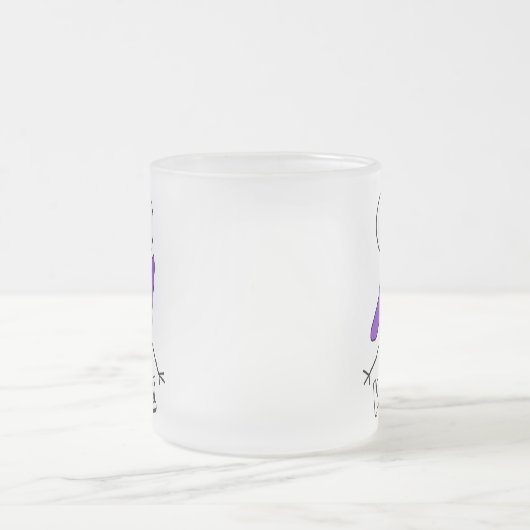 Lila Kiwi-mattierte Tasse (Mittel)