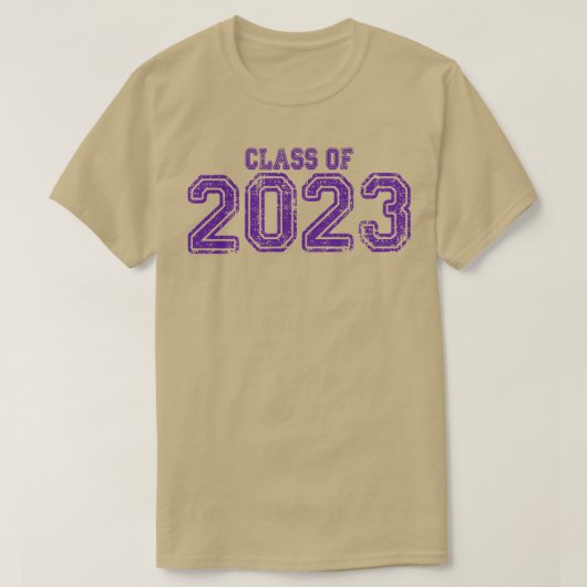 Lila Klasse 2023 T-Shirt (Design vorne)