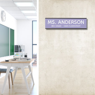 Lila Klassenzimmertür-Schild Türschild