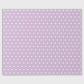 Lila klassischer Vintager Polka Dot für Urlaubsges Geschenkpapier (Flach)
