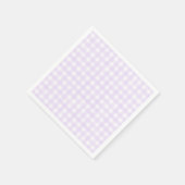 Lila Klassisches Gingham Serviette (Ecke)