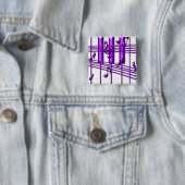 Lila Klavier-Tastatur-Musiknoten Button (Beispiel)