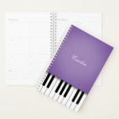 Lila Klaviertastatur Personalisierte Musik Planer (Anzeige)
