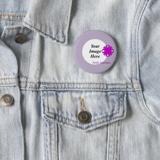 Lila Kleberband-Template von Kenneth Yoncich Button (Beispiel)