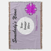 Lila Kleberband-Template von Kenneth Yoncich Decke (Vorderseite Vertikal)
