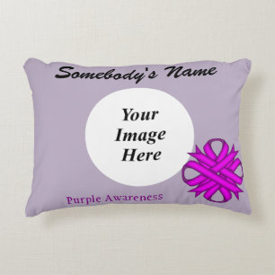 Lila Kleberband-Template von Kenneth Yoncich Dekokissen