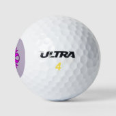 Lila Kleberband von Kenneth Yoncich Golfball (Logo)