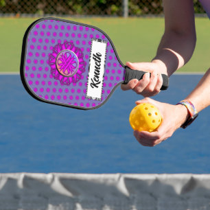 Lila Kleberband von Kenneth Yoncich Pickleball Schläger