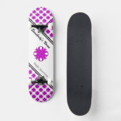 Lila Kleberband von Kenneth Yoncich Skateboard (Vorderseite)