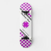 Lila Kleberband von Kenneth Yoncich Skateboard (Vorderseite)