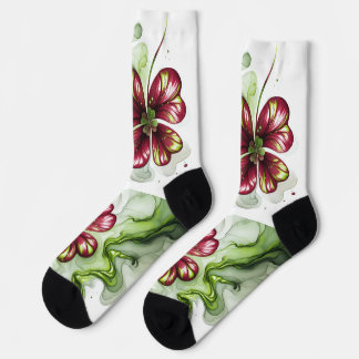 LILA KLEE BLÜTE SOCKEN