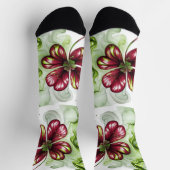 LILA KLEE BLÜTE SOCKEN (Oben)