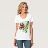 LILA KLEE BLÜTE T-Shirt (Vorderseite Vollansicht)