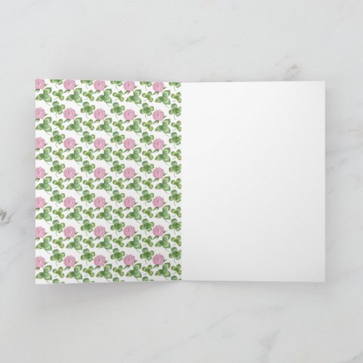 Lila Klee | St Patrick's Day Irish Sessing Karte (Innenseite)