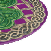 Lila Kleeblatt auf der CNT-Schneidplatte Schneidebrett (Ecke)