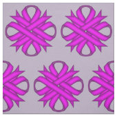 Lila Kleeblatt Stoff (Muster)
