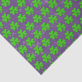 lila Kleeblätter Seidenpapier (Ausschnitt)