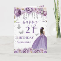 Lila Kleid Dark Skin Princess Geburtstag