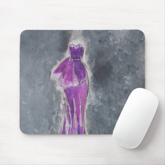 Lila Kleid Mousemat Mousepad (Mit Mouse)