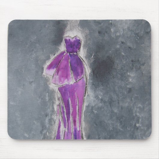 Lila Kleid Mousemat Mousepad (Vorne)