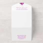 Lila Kleid Sweet 16 Floral Sechzehn Girly Elegant All In One Einladung (Außenbereich)