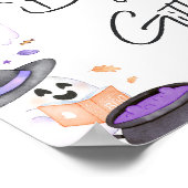 Lila kleine Bücher und Geschenke Poster (Ecke)