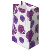 Lila Kleine Geschenktüte (Rückseite Schrägansicht)