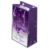 Lila Kleine Geschenktüte (Rückseite Schrägansicht)