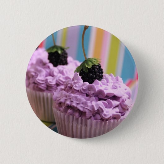 Lila kleine Kuchen Button (Vorderseite)