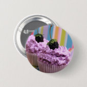 Lila kleine Kuchen Button (Vorne & Hinten)
