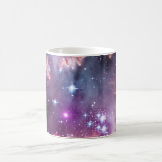 Lila Kleine magellanische Cloud Kaffeetasse (Mittel)