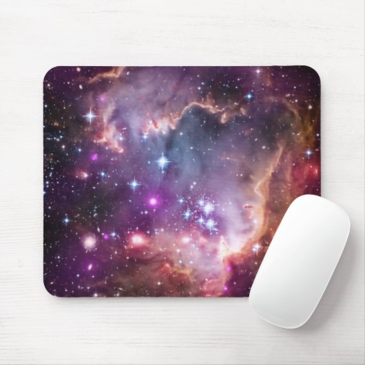 Lila Kleine magellanische Cloud Mousepad (Mit Mouse)