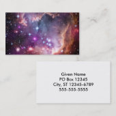 Lila Kleine magellanische Cloud Visitenkarte (Vorne/Hinten)