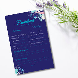 Lila kleine Perlen Babydusche Vorhersagen Spiel