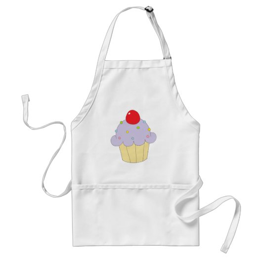 Lila kleiner Kuchen Schürze (Vorne)