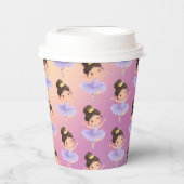 Lila kleiner Princess-Ball Pappbecher (Vorderseite)