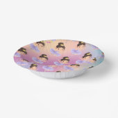 Lila kleiner Princess-Ball Pappteller (Gewinkelt)