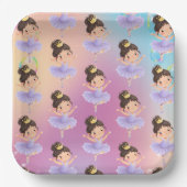Lila kleiner Princess-Ball Pappteller (Vorderseite)