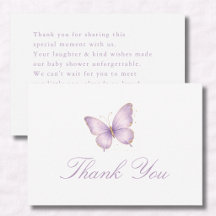 Lila Kleiner Schmetterling Auf Dem Weg Baby Shower