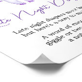 Lila kleines Boo Halloween Spätabenteuer Poster (Ecke)