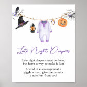 Lila kleines Boo Halloween Spätabenteuer Poster (Vorne)
