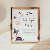 Lila kleines Boo Halloween Spätabenteuer Poster