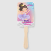 Lila kleines Princess-Ball-Set von Fans Fächer (Vorderseite)