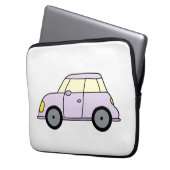 Lila Kleinwagen Laptopschutzhülle (Vorderseite Links)