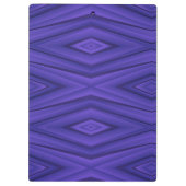 lila Klemmbrett mit geometrischem Diamantmuster (Rückseite)
