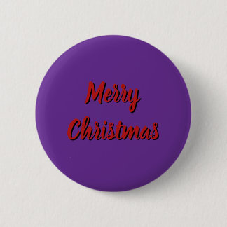 Lila Knopf - Frohe Weihnachten Button