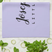 Lila Koch Skriptname Einfach personalisiert Geschirrtuch (Gefaltet)