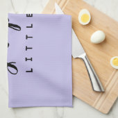 Lila Koch Skriptname Einfach personalisiert Geschirrtuch (Viertel Falte)